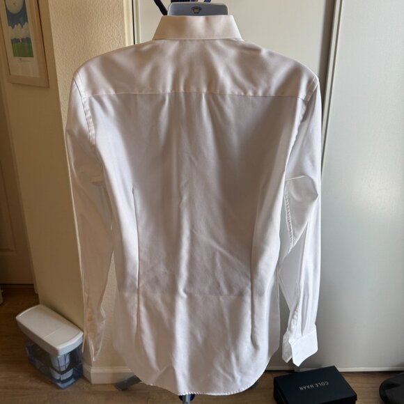 Eton White Signature Twill Slim 41 16 Dress Shirt - Picture 11 of 12